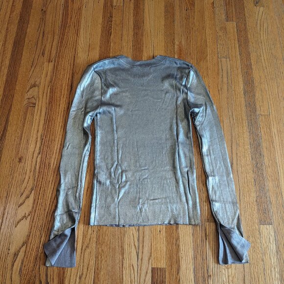 Zara long sleeve metallic sweater - Picture 3 of 8
